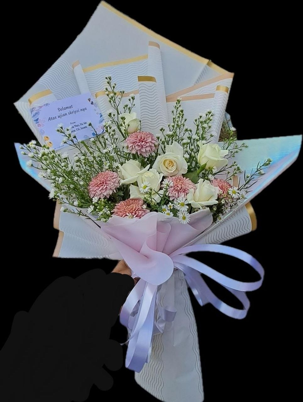 Contoh rangkaian bunga Alcya Florist Manado untuk pengiriman hari yang sama