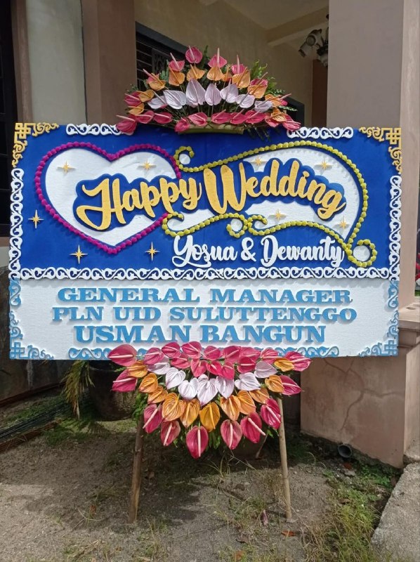 Papan Wedding - Bunga Wedding Manado